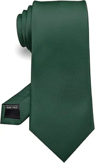 Geweo Stropdas Flessengroen - Stropdassen Heren - Klassiek en formeel - Effen - B 8cm - L 146cm