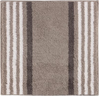 Casilin WC-mat Antislip Lima - 60x60cm - Vierkante Badmat - Waterabsorberend - Wasbaar en Sneldrogend - Acryl - Bruin, Zand