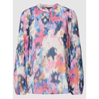 Blouseshirt met all-over-print
