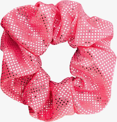 Lajetti - Roze Glitter Scrunchie Turnwokkel Haarelastiek Haarwokkel - Turn scrunchies