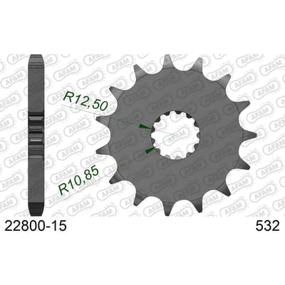 Tandwiel Afam 532 15 dents
