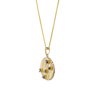 Orphelia 'Babette' Dames 925 Sterling Zilveren Ketting met Hangertje - Goud ZH-7504/G