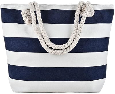 Dailygoods- Strandtas Grote Capaciteit - Waterdichte Strandtas - Schoudertas - Handtas Dames - Canvas Tas - 44 x 34 x 13 cm