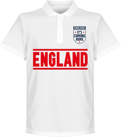 Engeland It's Coming Home Team Polo  - Wit - L