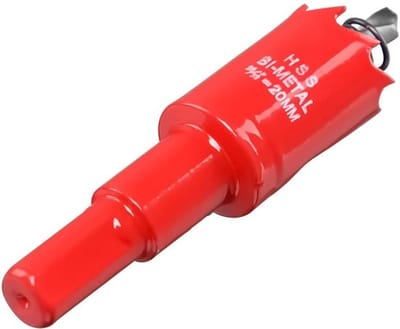 SnelShoppen - Hole Saw 20 mm Bimetal M42 HSS Boor Set met Hexagonale Schacht, Voor Metaal, Hout, Aluminium, Kunststof, Droogwand, 4 Maten