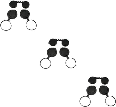 Objectiefdoppen Set - Lensbeschermers - Optiek Beschermen - Rubberen Materiaal - 3 Sets - Zwart