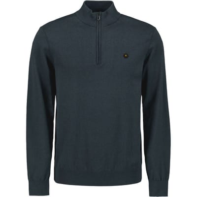 No Excess Pullover half zip 2 coloured melang night