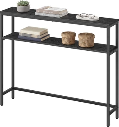 VASAGLE - Console Tafel - Haltafel - 2 Opbergrekken - Voor Hal Woonkamer Slaapkamer