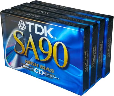 Audio Cassettes - Lege Media - Muziek Opnemen - High Bias Type II - 90 Minuten - Wit