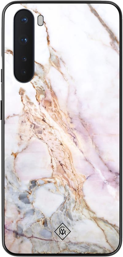 Casimoda® hoesje - Geschikt voor OnePlus Nord - Parelmoer Marmer - TPU - Backcover - Multi - Marmer