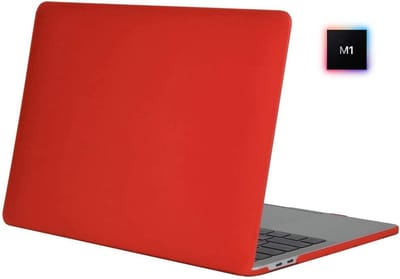 Laptophoes - Geschikt voor MacBook Pro M1 Hoes Case - 13 inch - A2338 (2020) - Rood