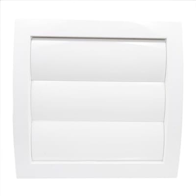 Ventilatierooster met beweegbare lamellen en terugstroomklep 100mm