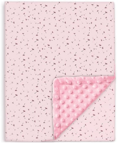 Blanket 100x135 Cm- Zachte Babydeken Van Minky Katoen Oeko Tex - Ledikant Deken - Polyester Vulling Quilt - Baby Swaddle - Bed Plaid Voor Kinderkamer - Baby Dekbed - Wiegdeken - Cotton Blanket