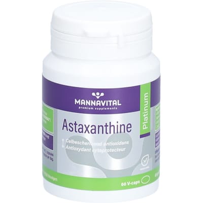 Mannavital Astaxanthine platinum 60 Vegetarische capsules