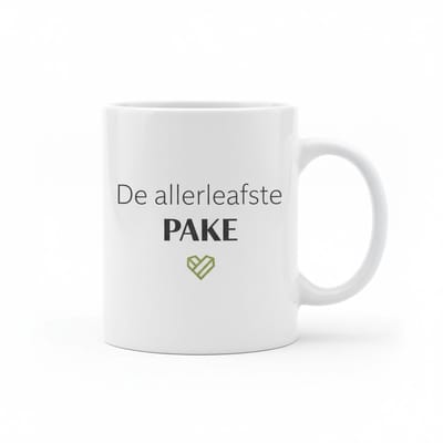 330ml 'De Allerleafste Pake' Mok – Hartverwarmende Koffiemok voor Grootvaders – Perfect Cadeau voor Liefdevolle Pake