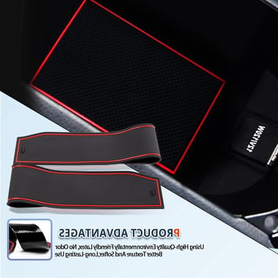 Rubber Matten voor Toyota CHR 2016-2023, Antislip Deur- en Armsteunmatten, Cup Holder en Console Bescherming