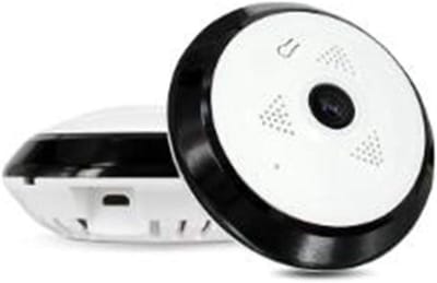 Panoramische IP Camera - Babyfoon Wifi Camera - Thuisbewaking - 360 Graden Kijkhoek - 10 meter Nachtzicht - Wit