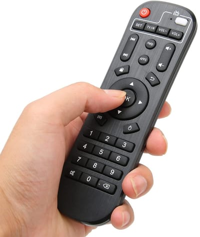 Allecto - Afstandsbediening - Multifunctionele Vervangende Afstandsbediening - Grote Knoppen - Geschikt voor H96 TV Box - Gebruiksvriendelijk -...