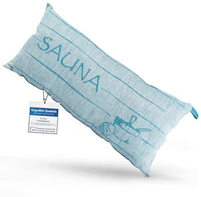 Premium Sauna Kussen en Reiskussen - 50 x 25 cm - Linnen en Katoen