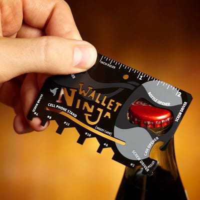 Ninja Wallet Credicard Tool - Voor in je Portemonnee - Wallet Ninja - 18 in 1 Tool - Survival Creditcard - LOUZIR