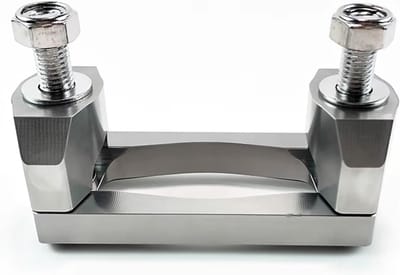 Stuurverhoger Motorfiets - Stuurklem Riser - Rijcomfort Verbeteren - Verstelbare Rijpositie - 103 mm Gatafstand - Zilver