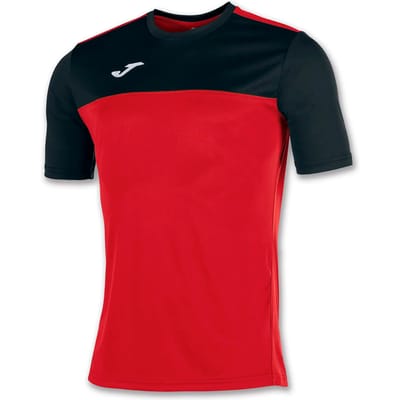 Joma Winner Shirt Korte Mouw Heren - Rood / Zwart | Maat: M