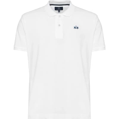Polo Shirt Korte Mouw La Martina BPMP11 P031-00001 WHITE