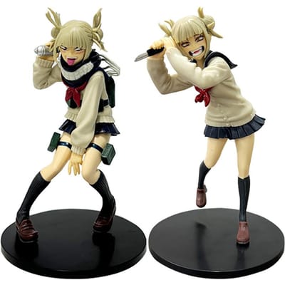Anime My Hero Academia Figuur Glanzende Hanger Toga Himiko Model Model PVC Cartoon Beeldjes Set Model Decor Kerstcadeau