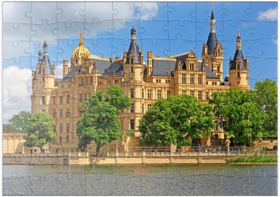 Kasteel Schwerin Puzzel 100 Stukjes - Educatief en Plezier voor Iedereen
