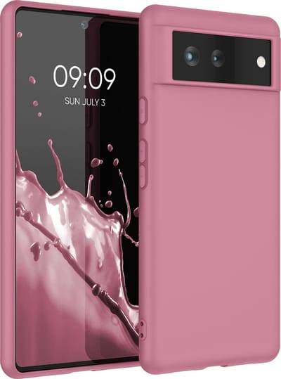 kwmobile telefoonhoesje geschikt voor Google Pixel 6 - Hoesje voor smartphone - Back cover in donkerroze