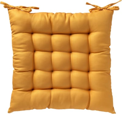 SONNY - stoelkussen 40x40 cm - matraskussen - Golden Glow - geel