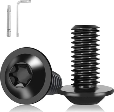 Solidchoice - 15 Stuks M8 RVS Schroeven met Torx Sleutel