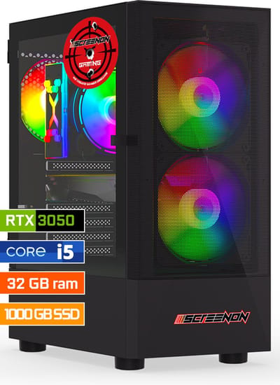 ScreenON - Intel Core i5 - 1024GB SSD - 32GB RAM - RTX 3050 - GamePC.V1220233 - Windows 11