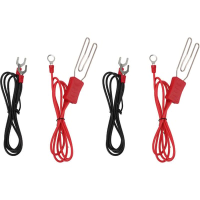 2 Set Elektrische Tape Connectoren Vee Ranch Hek Roestvrijstalen Haak Connector M8 Klem
