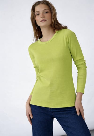 SISTERS POINT Eike-ls - Dames top - Lime green - Maat S