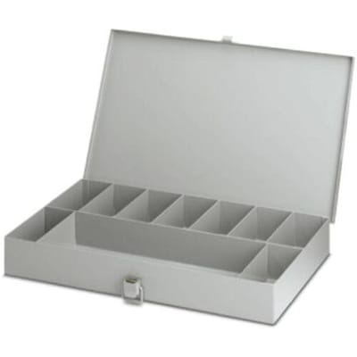 Phoenix Contact 6/25 Assortimentskoffer (l x b x h) 206 x 357 x 48 mm Aantal vakken: 10 Vaste onderverdeling Box Inhoud 1 stuk(s)