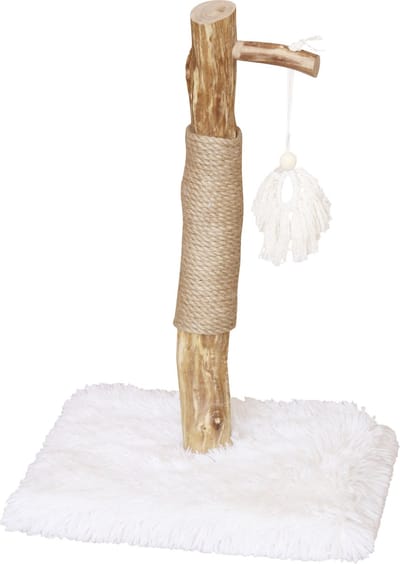 Animal Boulevard Ab59101 - Krabpalen - Kat - Ab Cat Tree Alaska Met Speelgoed Wit Plush-40x40x64cm