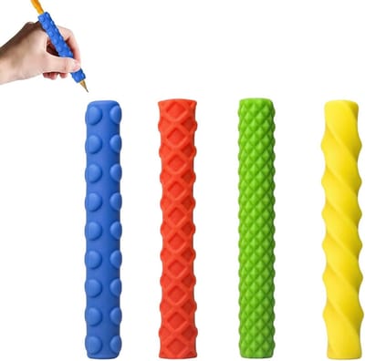 Sensorische kauwopzetstukken voor kinderen en volwassenen - siliconen hulpmiddel voor ADHS en autisme - gestructureerde penopzetstukken voor betere concentratie en focus op school