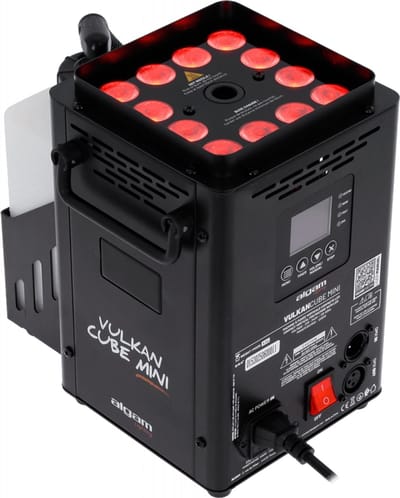 Algam Vulkan Cube mini 1200w rookmachine met Led verlichting