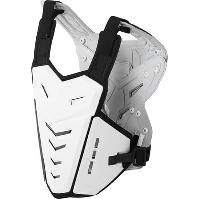 Gilet d'Armure pour Moto Double Protection Léger Taille Réglable Coque en PE Doublure en Mousse Absorbant les Chocs Dos de Protection pour la Conduite
