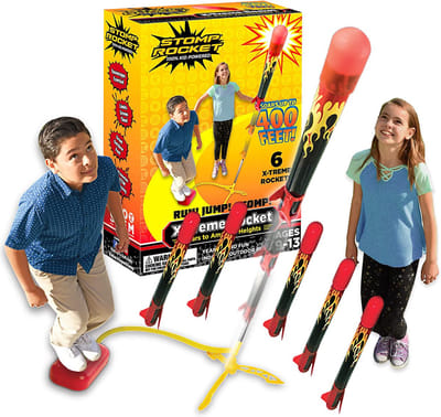 Invento Raketten Stomp X-treme Staal/foam Rood/zwart 8-delig