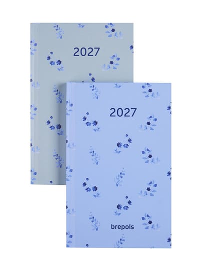 Brepols agenda 2027 - POCKET [0.767] - BLOSSOM - Zakagenda - 1 week op 2 pagina's - Weekoverzicht - Groen - 9.7 x 15 cm/Klein formaat!!