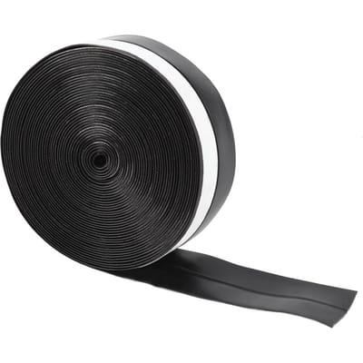 Bande d'étanchéité autocollante anti-poussière pour porte et fenêtre, 5 m, 25 mm (Noir) noir