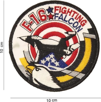 Embleem stof F-16 Fighting falcon USA