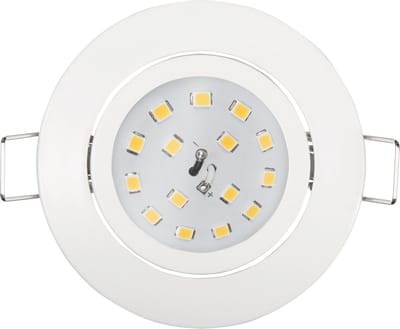 Inbouwspots LED IP20 ''Slim'' - Inbouwspot geschikt voor binnen - plafondlamp 4000K Ø82MM - Armatuur met met LED lamp Helder 400 lm - Wit