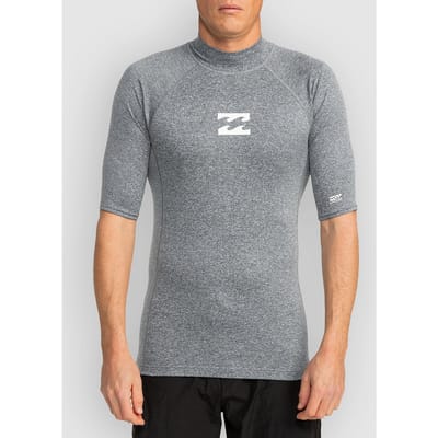 Billabong - UV-surf T-shirt voor heren - Waves All Day - Korte mouw - UPF50+ - Dark Grey Heather - maat L