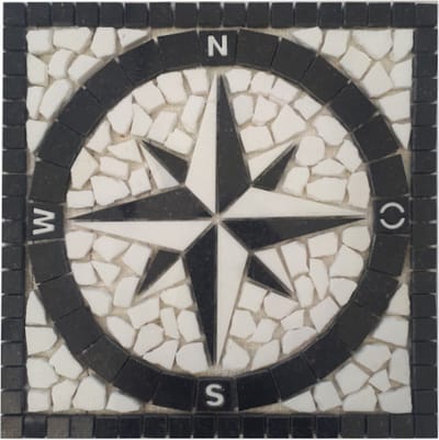 Mozaiek tegel - windroos - 30 x 30 cm - Star Galaxy - 065