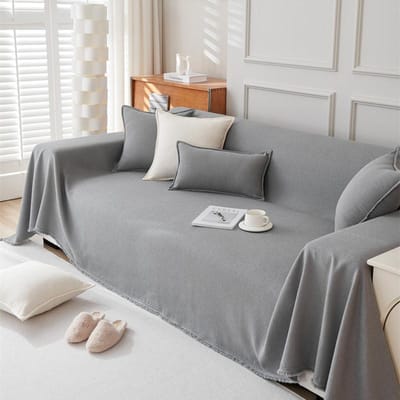 1 stuks effen kleur bankhoes eenvoudig anti-kattenkrab effen kleur kussen huis woonkamer zitplaats stofdicht deken Pillow Cover 30x50cm