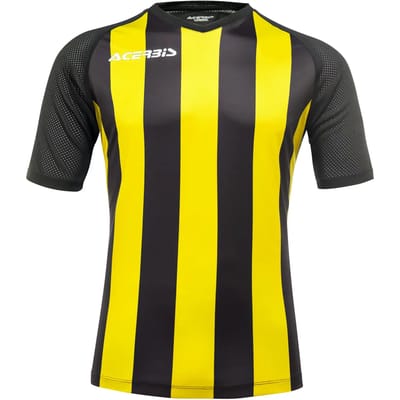 Acerbis Sports JOHAN STRIPED S/SL JERSEY (Sportshirt) BLACK/YELLOW 5XS height JR: 156/165 .061 height JR: 108/119 .057
