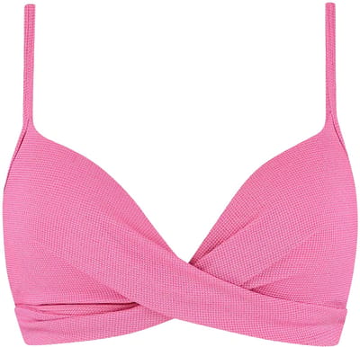 Beachlife padded wired bikinitop in de kleur roze.